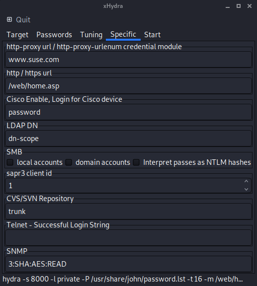 Configuring the address to connect